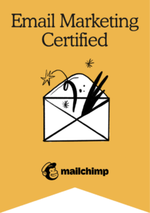 Mailchimp certification badge